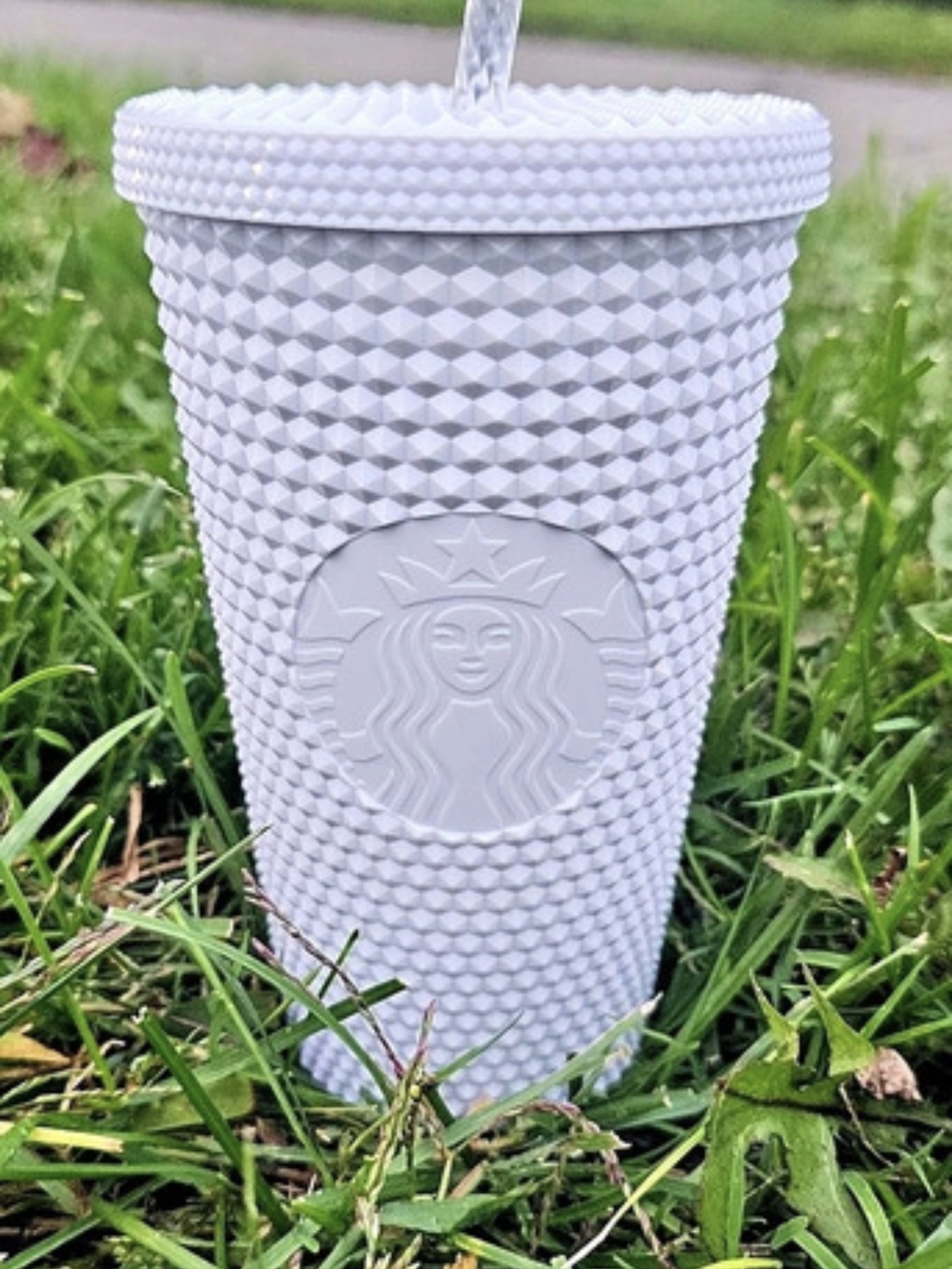 Starbucks Matte White Studded Venti Cold Cup